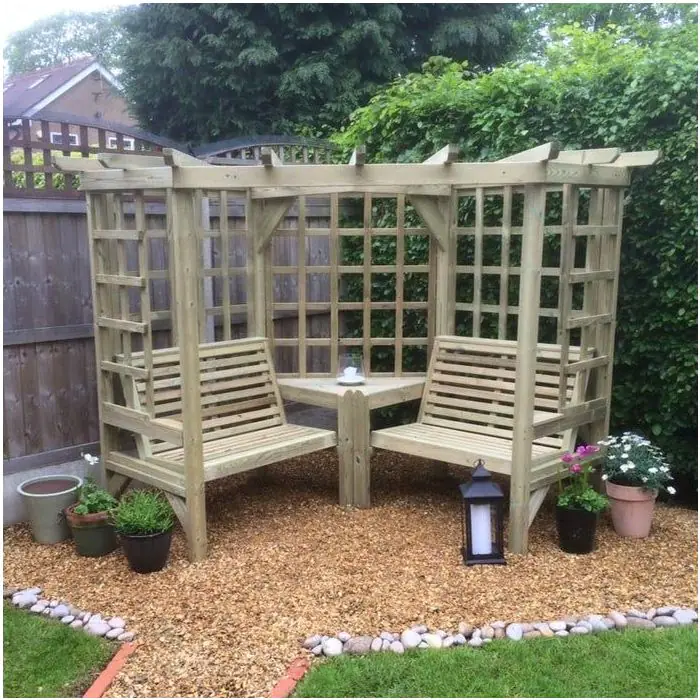 Hustyns Corner Arbour Seat - 2