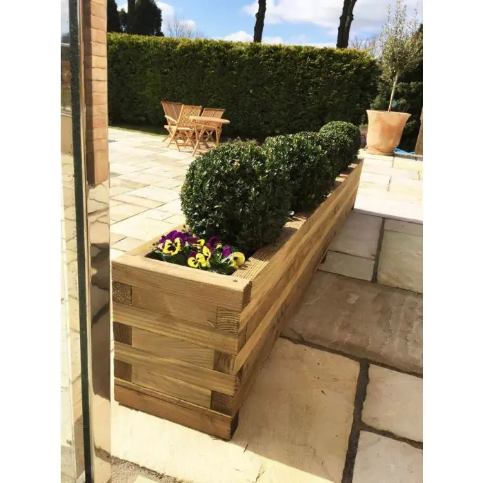 Douglas Fir Garden Planter - 1