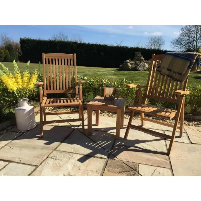 Two Harrogate Luxury Reclining Armchairs with Coffee Table - 2