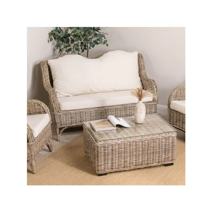 Jumo Natural Wicker Sofa - 0