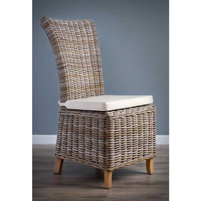 Natural wicker dining chairs hotsell