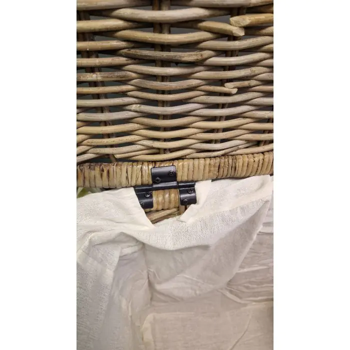 Natural Wicker Laundry Basket Pair - 6