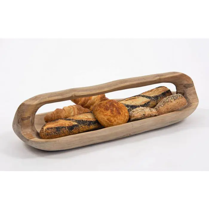 Reclaimed Teak Root Bowl With Handle - 6