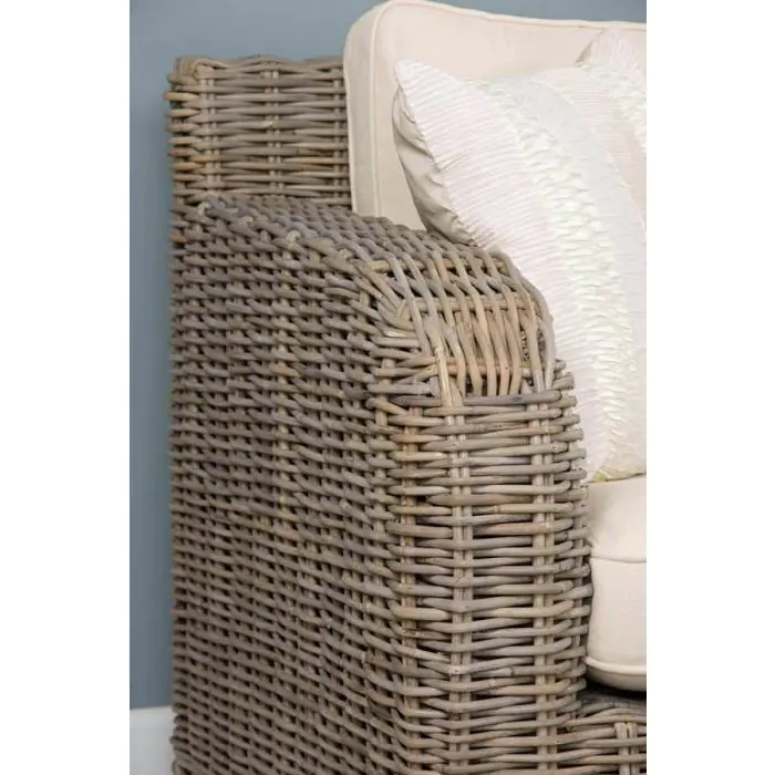 Manga Natural Wicker 2 or 3 Seater Sofa - 7