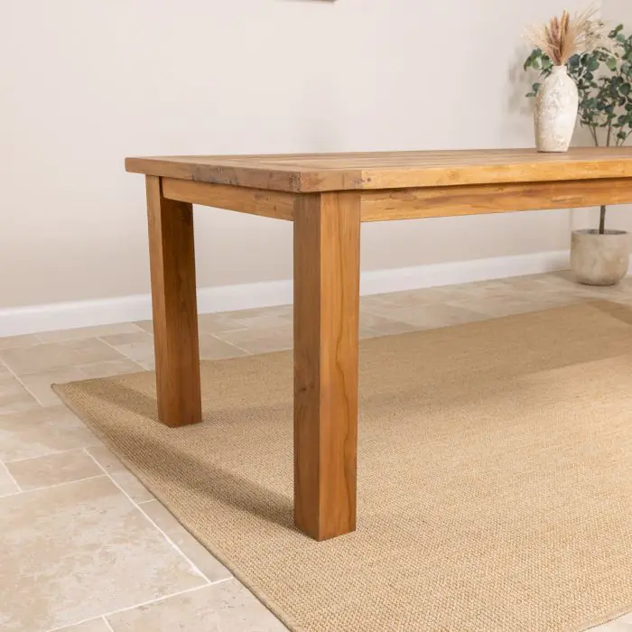 2.4m Reclaimed Teak Mexico Dining Table - 2