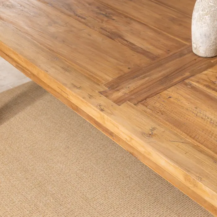 2.4m Reclaimed Teak Mexico Dining Table - 4