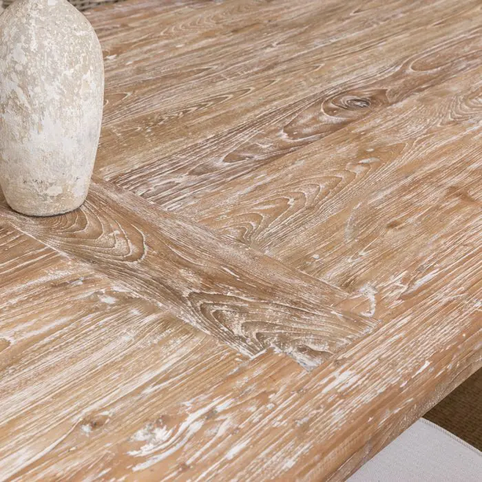 2.6m Reclaimed Teak Mexico Dining Table with 8 Latifa Chairs - 13