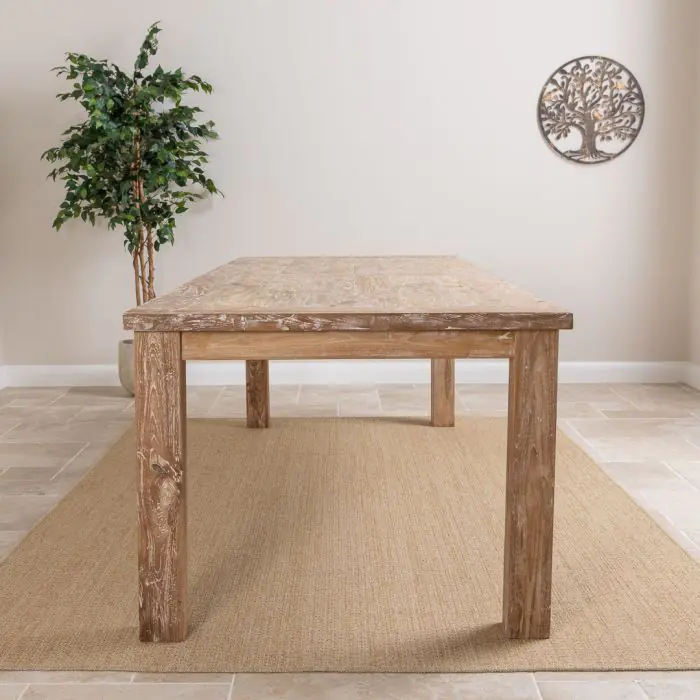 2.6m Reclaimed Teak Mexico Dining Table - 3