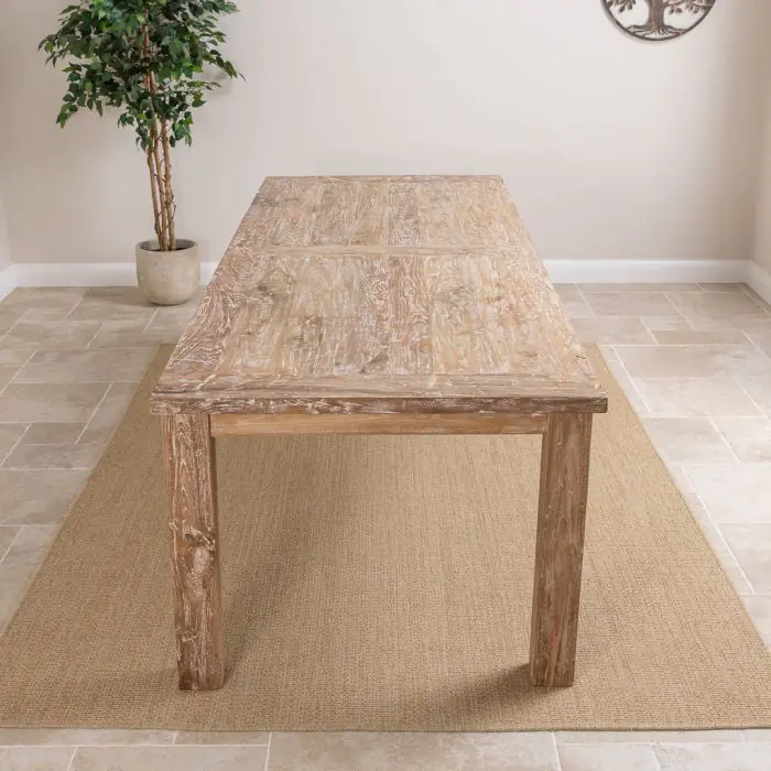 2.6m Reclaimed Teak Mexico Dining Table - 4