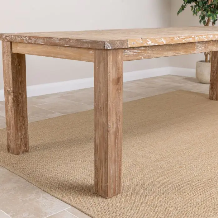 2.6m Reclaimed Teak Mexico Dining Table - 5