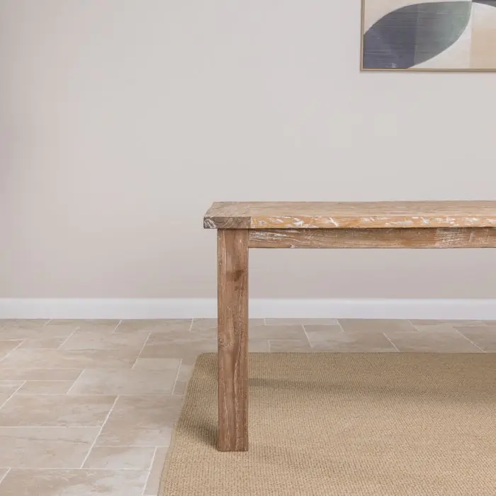 2.6m Reclaimed Teak Mexico Dining Table - 6