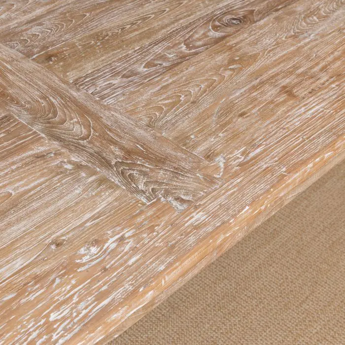 2.6m Reclaimed Teak Mexico Dining Table - 9