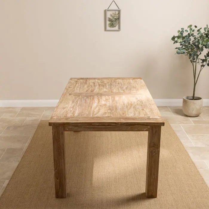 2m Reclaimed Teak Mexico Dining Table - 2