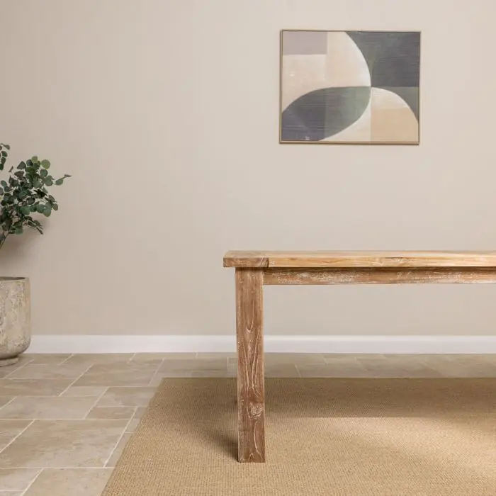 2m Reclaimed Teak Mexico Dining Table - 3