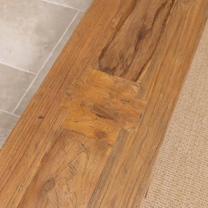 3m Reclaimed Teak Mexico Backless Bench - 3