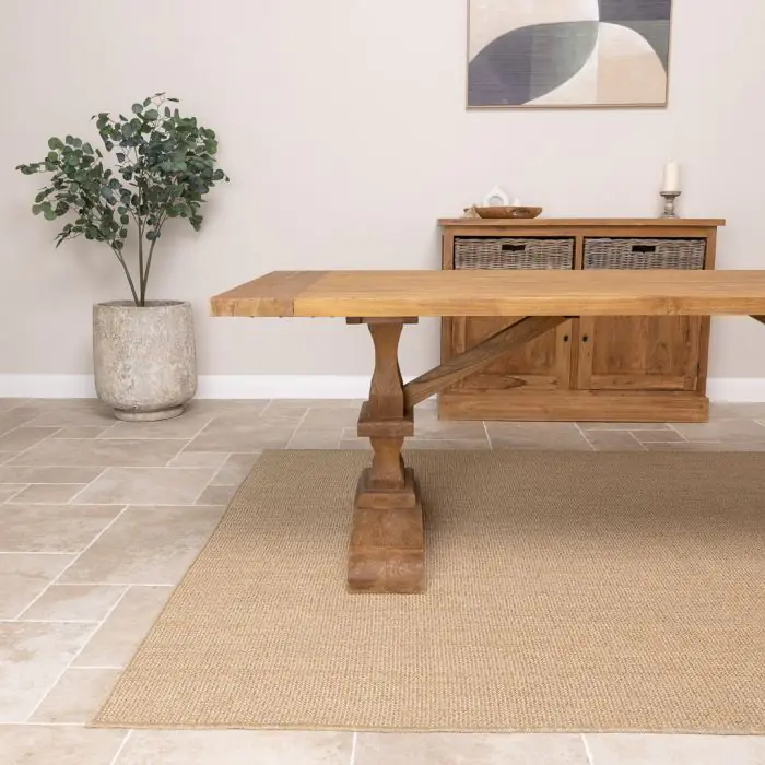 2.4m Reclaimed Teak Monastery Dining Table - 5