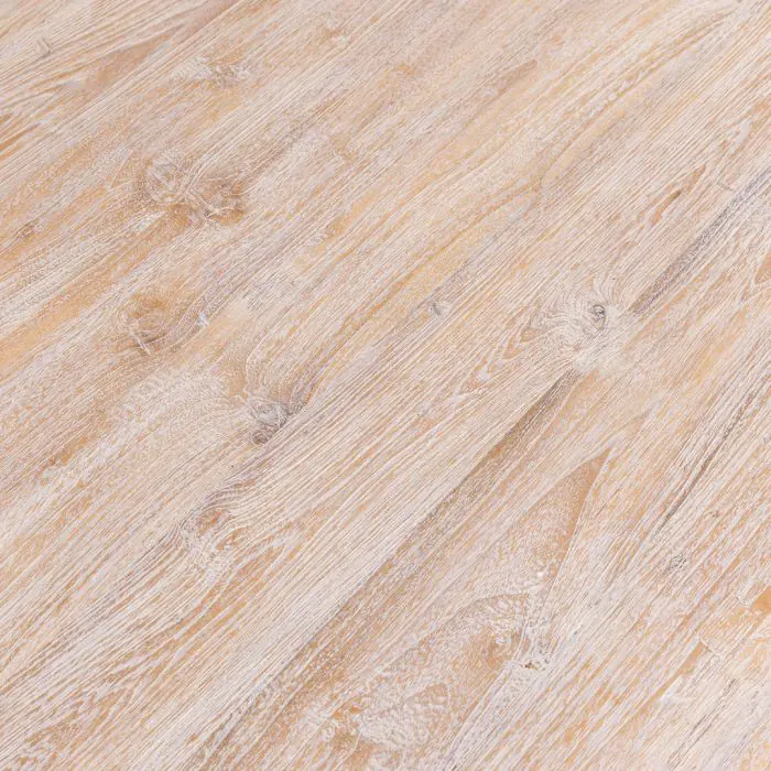 2.4m Reclaimed Teak Monastery Dining Table - Whitewash - 4