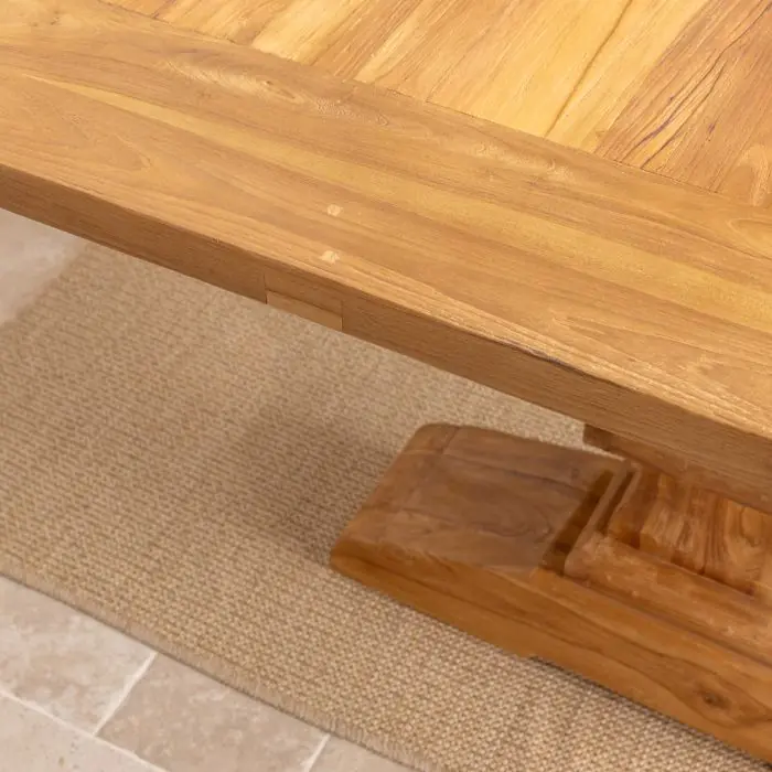 2.4m Reclaimed Teak Monastery Dining Table - 10