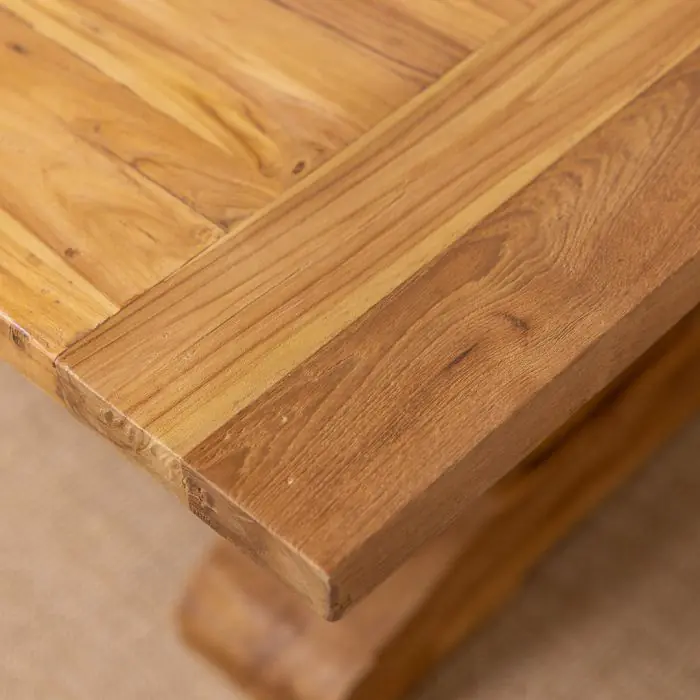 2.4m Reclaimed Teak Monastery Dining Table - 8
