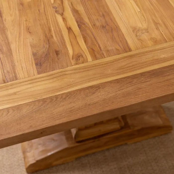 3m Reclaimed Teak Monastery Dining Table - 11