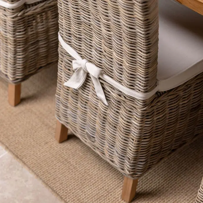 3m Monastery Reclaimed Teak Dining Table with 10 Latifa Chairs - 7