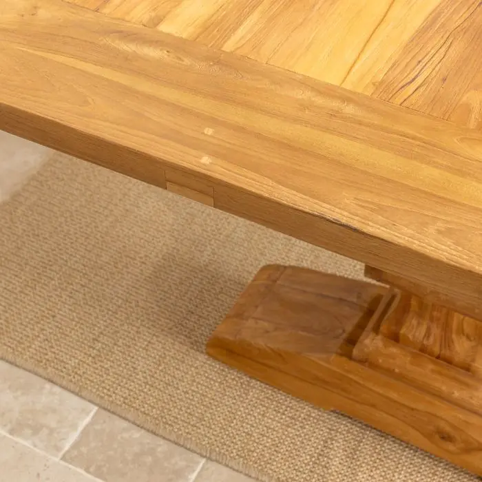 3m Reclaimed Teak Monastery Dining Table - 6