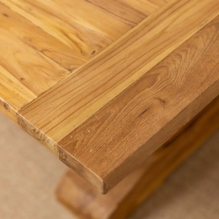 3m Reclaimed Teak Monastery Dining Table - 8
