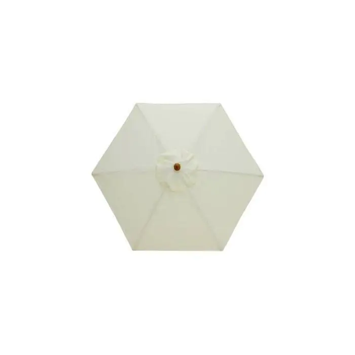 3m Round Hardwood Garden Parasol - 3