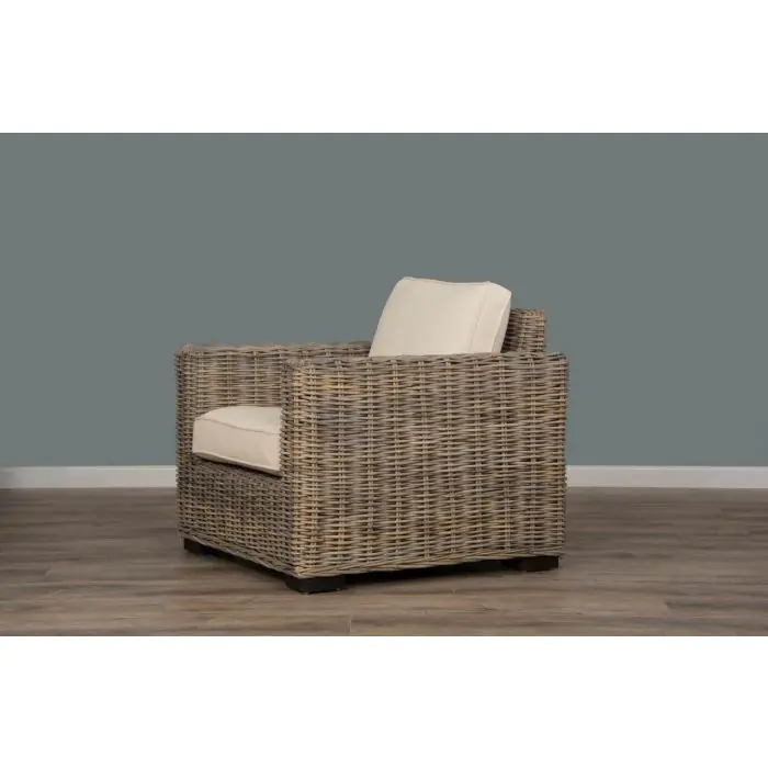 Java Natural Wicker Sofa Chair - 2