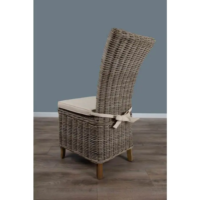 Latifa Natural Wicker Dining Chair - 5