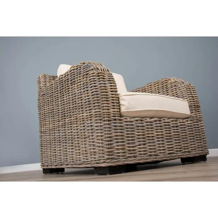 Manga Natural Wicker Sofa Chair - 4