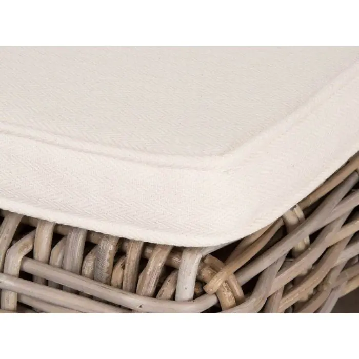 100cm Natural Wicker Zara Footstool - 3