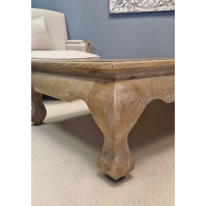 American Oak Grey Wash Coffee Table - 150cm - 3