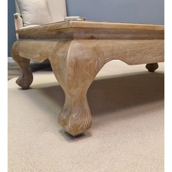 American Oak Grey Wash Coffee Table - 150cm - 2