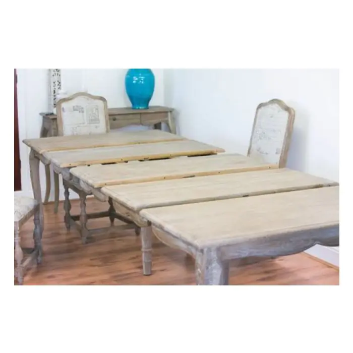 American Oak Extending Dining Table  - 1