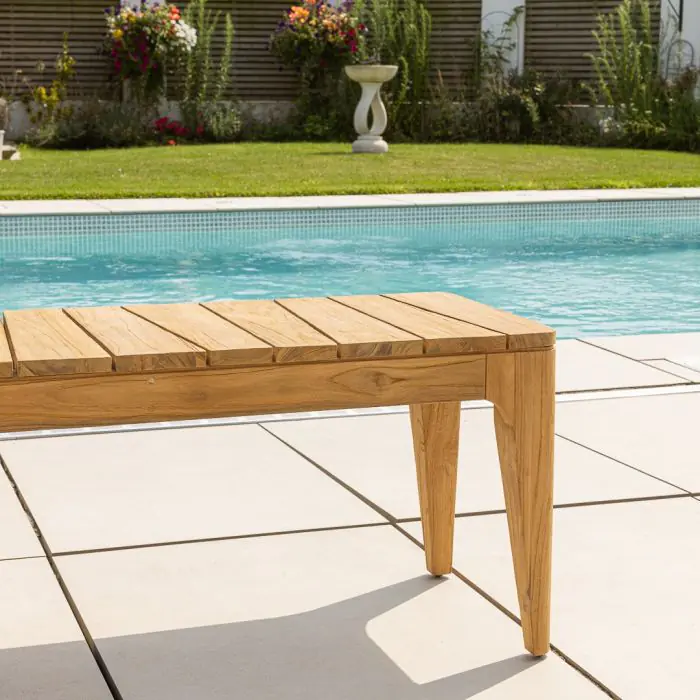 1.8m Reclaimed Teak Oasis Outdoor Dining Bench - 6