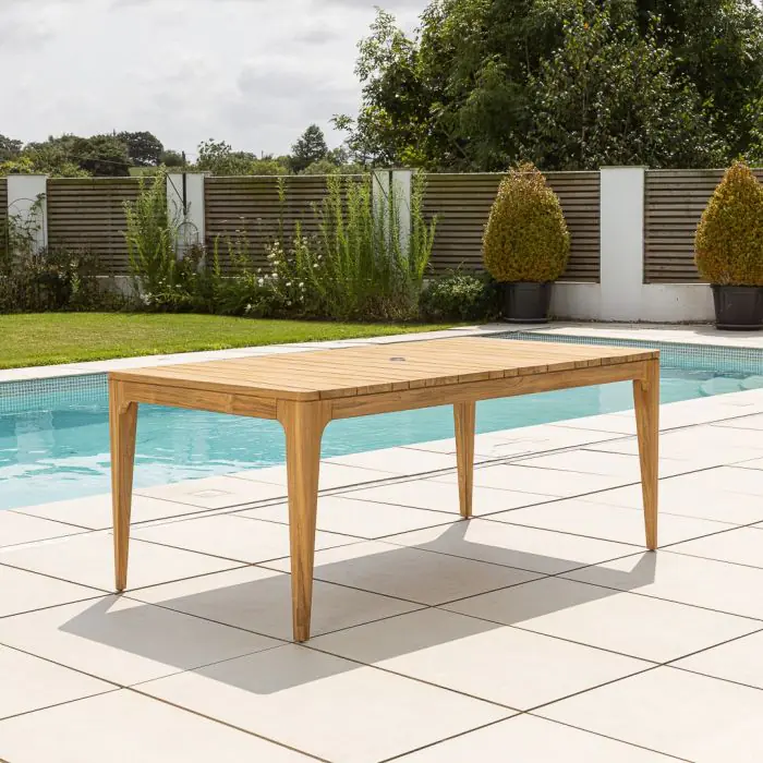 1.8m Reclaimed Teak Oasis Outdoor Dining Table - 1