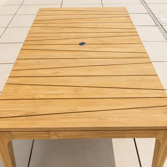 1.8m Reclaimed Teak Oasis Outdoor Dining Table - 3