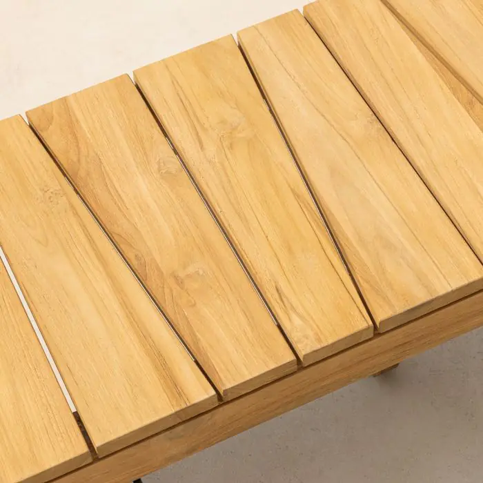 2.4m Reclaimed Teak Oasis Outdoor Dining Bench - 4