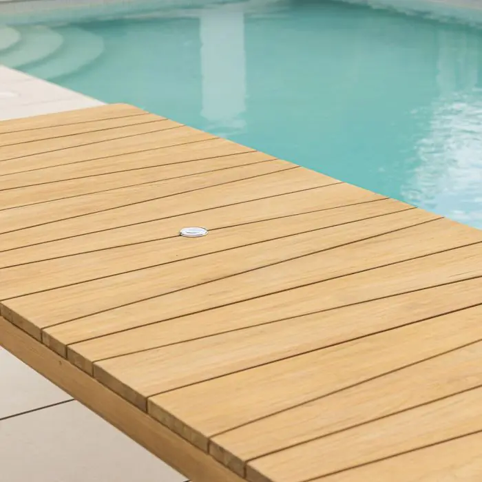 2.4m Reclaimed Teak Oasis Outdoor Dining Table - 3