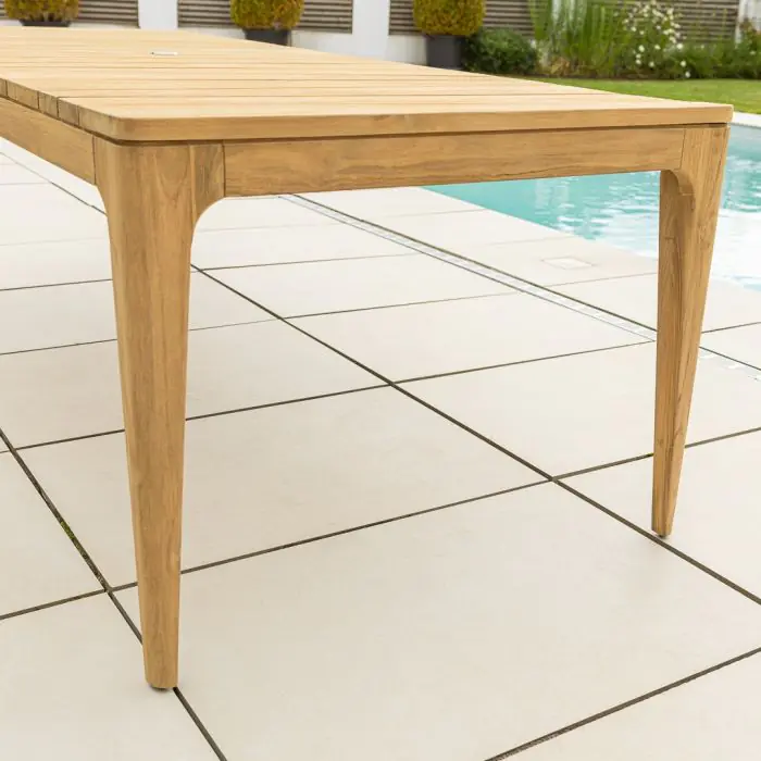 2.4m Reclaimed Teak Oasis Outdoor Dining Table - 2