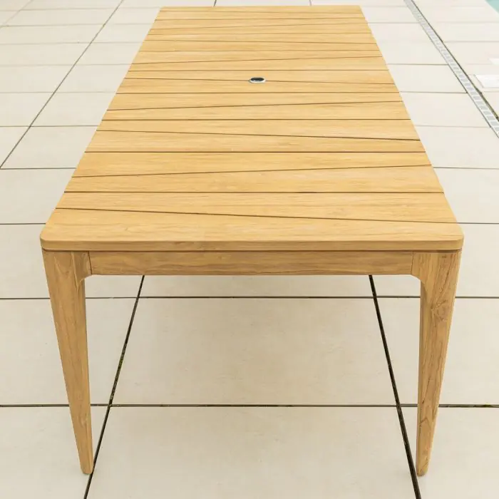 2.4m Reclaimed Teak Oasis Outdoor Dining Table - 6