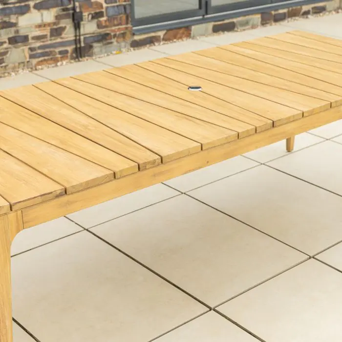 2.4m Reclaimed Teak Oasis Outdoor Dining Table - 5