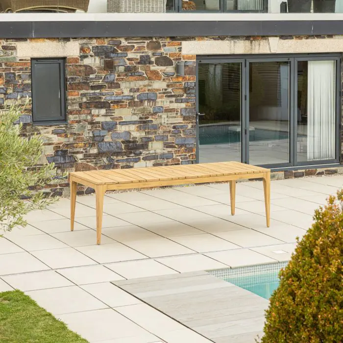 2.4m Reclaimed Teak Oasis Outdoor Dining Table - 4