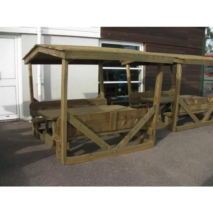 Douglas Fir Picnic Table Shelter - 1