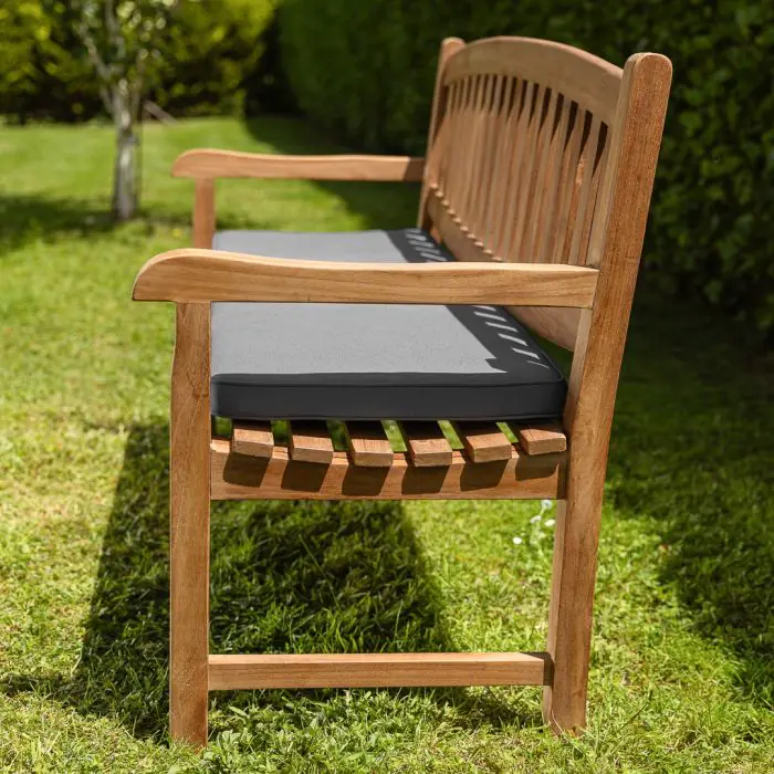 Oval Teak Garden Bench - 2