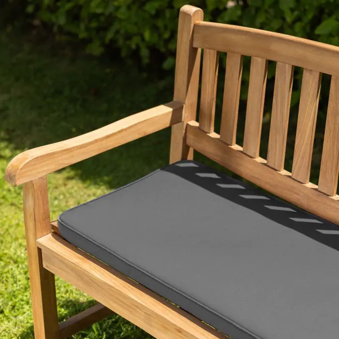 Oval Teak Garden Bench - 8