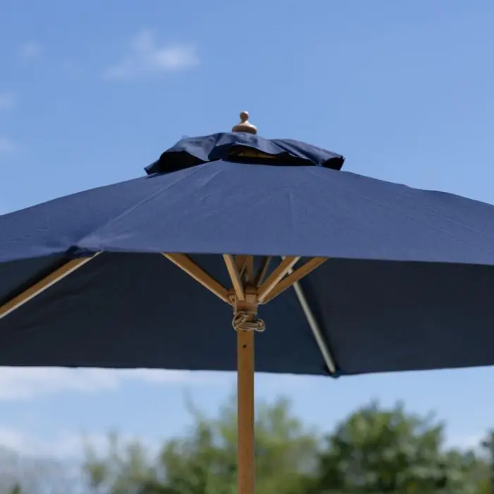 3m Round Hardwood Garden Parasol - 7