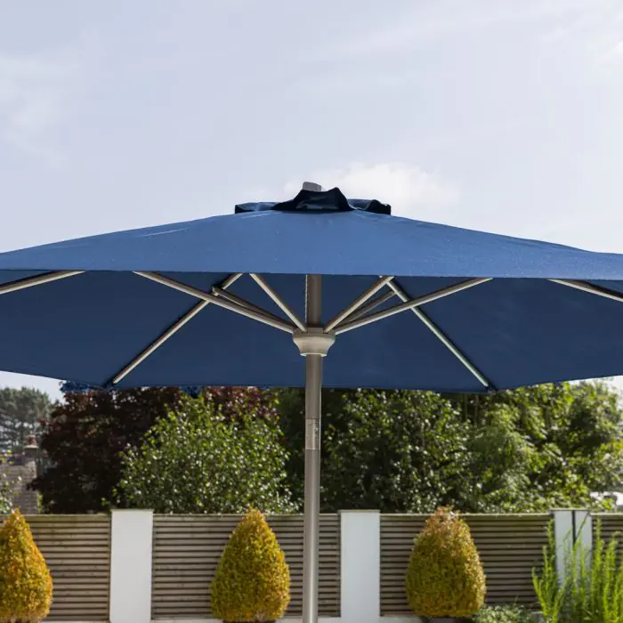 2.5m Round Aluminium Crank & Tilt Parasol - 3