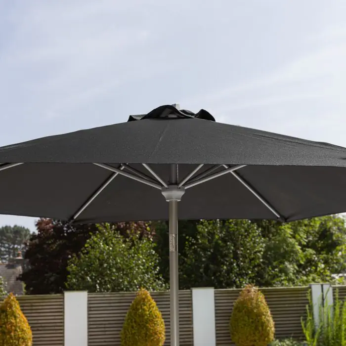 2.5m Round Aluminium Crank & Tilt Parasol - 1